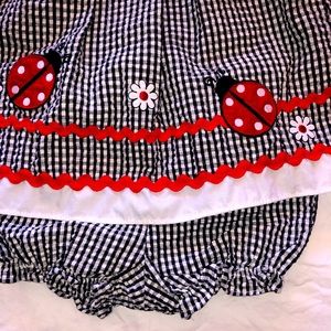 Good lad ladybug dress and bloomers
